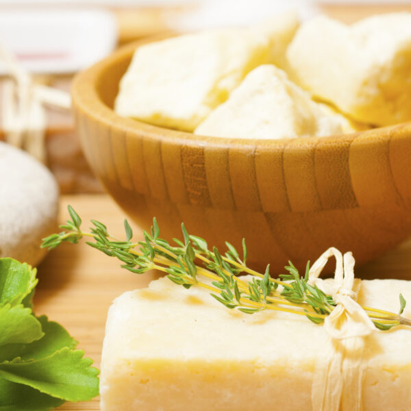 soap,and,shea,butter,on,bamboo,background